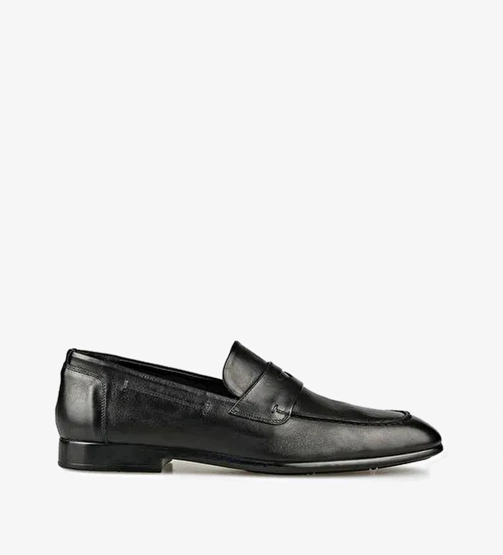 Siyah Deri Erkek Klasik Ayakkabı - Görsel 1