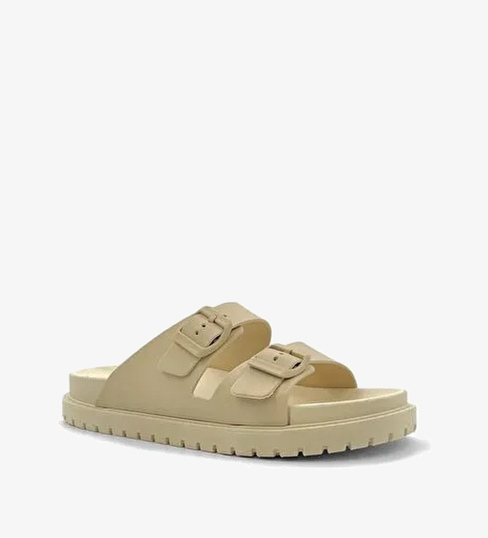 YSELIA Çift Bant Terlik Sandalet - Görsel 1