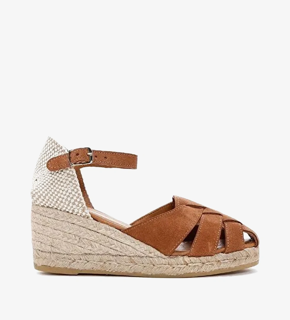 Kadın Taba Bilekten Bantlı Dolgu Topuklu Espadril 25SFD151110