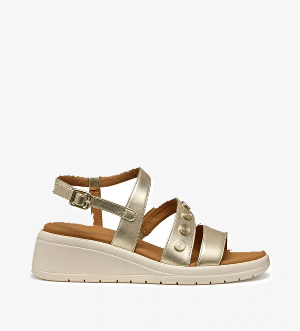 Geox Altın Kadın Sandalet D550EF - Görsel 1