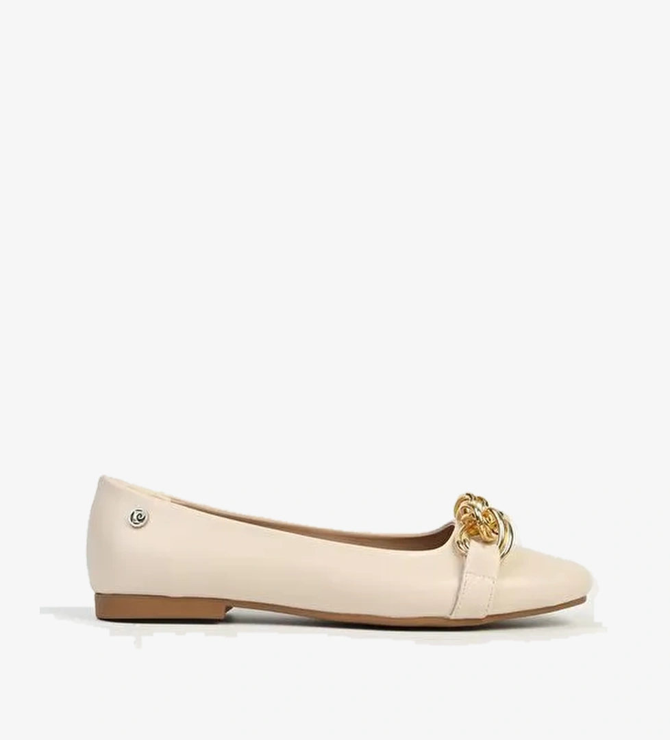 Pierre Cardin Krem Kadın Babet PC-54745 - Görsel 1