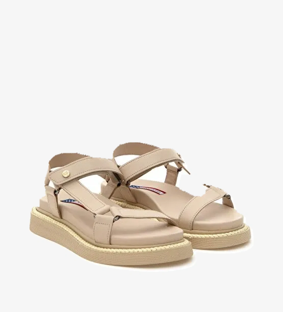 Kadın Bej Sandalet - Görsel 1