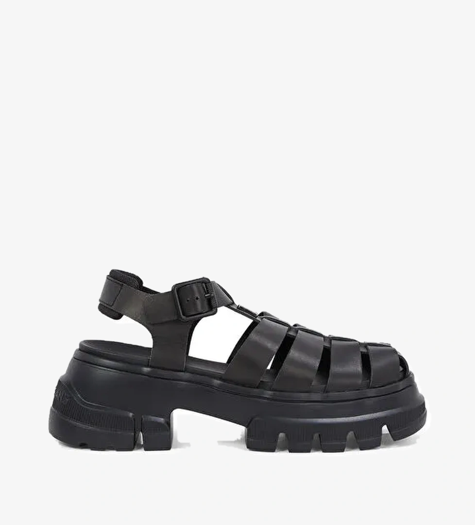 Tommy Hilfiger Siyah Kadın Deri Sandalet EN0EN02751 - Görsel 1