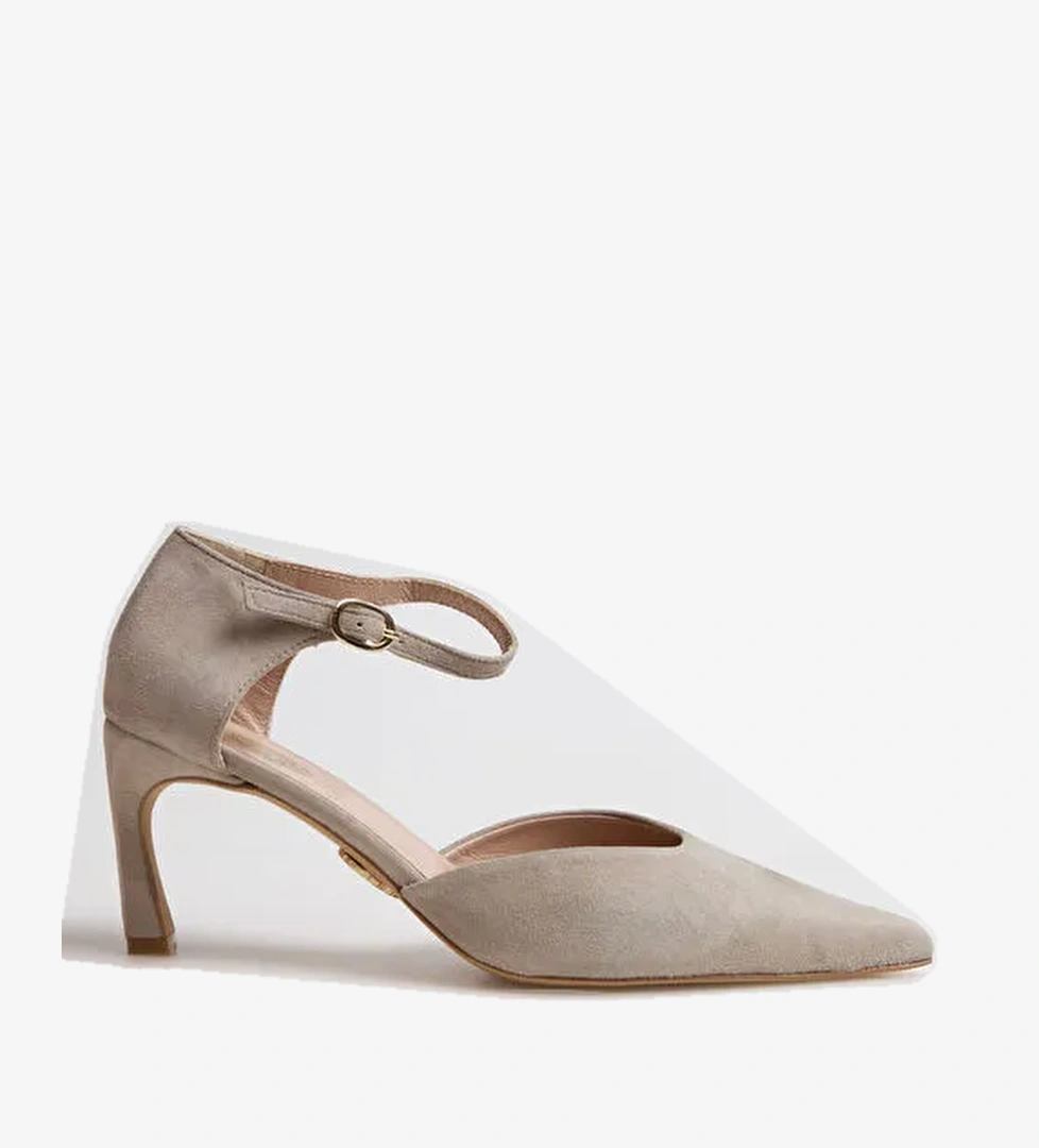 Vince Camuto Bej Kadın Süet Topuklu Ayakkabı D-CLIONA