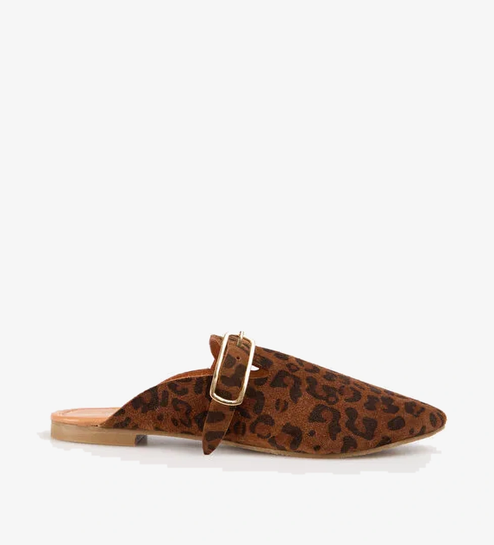 Vince Camuto Kahverengi Kadın Süet Terlik D-KASSANDRA LEOPAR - Görsel 1