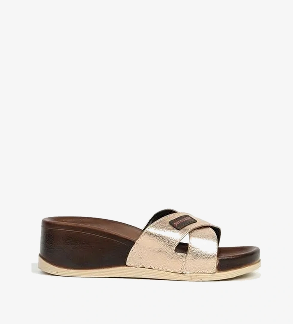Pierre Cardin Bronz Kadın Terlik PC-7010