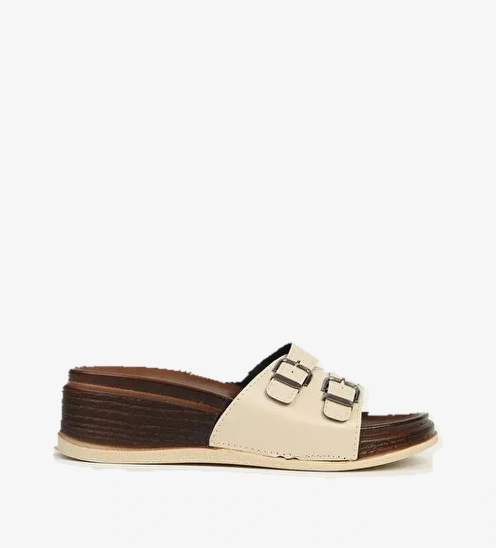 Pierre Cardin® | PC-7420 - 3485 Krem - Kadın Terlik - Görsel 1