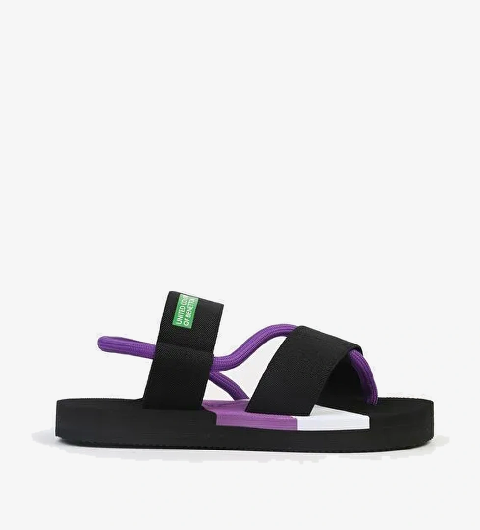 Benetton® İTHAL Siyah Kadın Sandalet BNI-10214 - Görsel 1