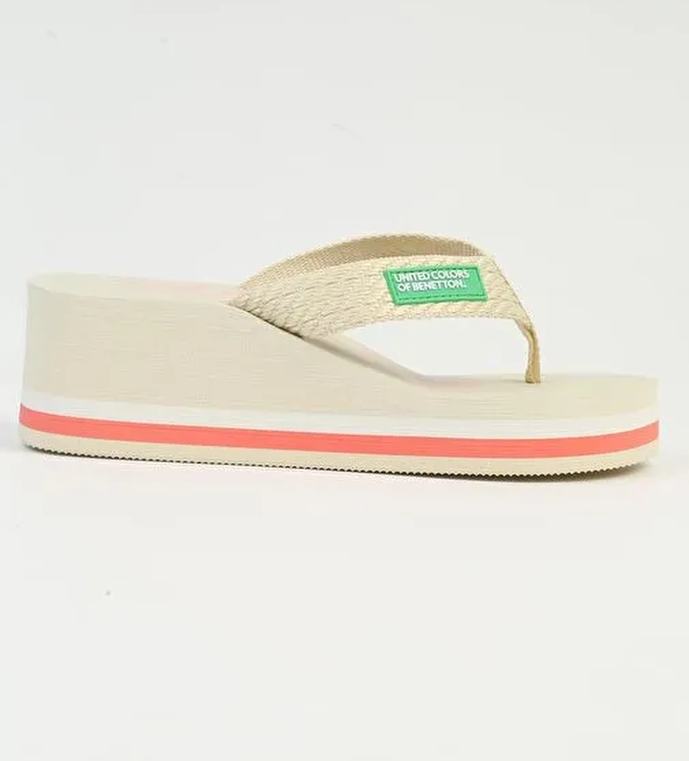 Benetton® | İTHAL Kadın Bej Terlik BNI-10218 - Görsel 1