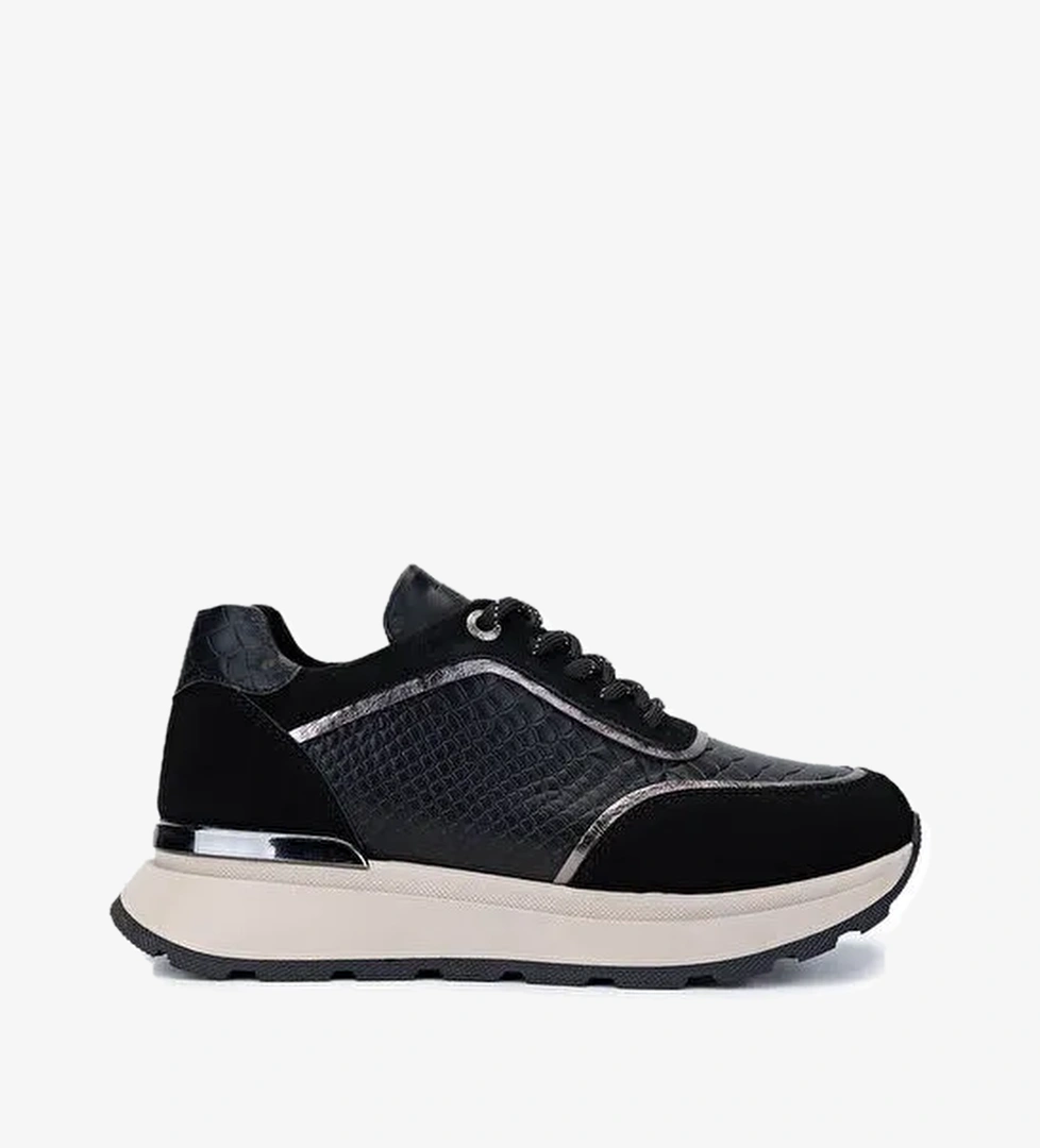 Tamer Tanca Kadın Suni Deri Siyah Sneakers & Spor Ayakkabı - Görsel 1
