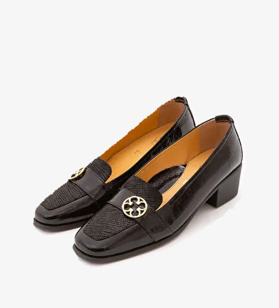 Relax Anatomic Kadın Hakiki Deri Siyah Comfort Ayakkabı - Görsel 1