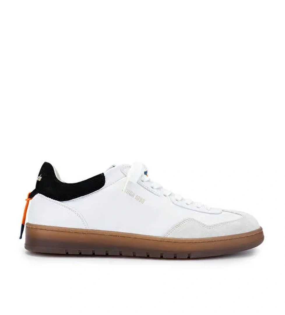 Barracuda Erkek Hakiki Deri Beyaz/Siyah Sneakers & Spor Ayakkabı - Görsel 1