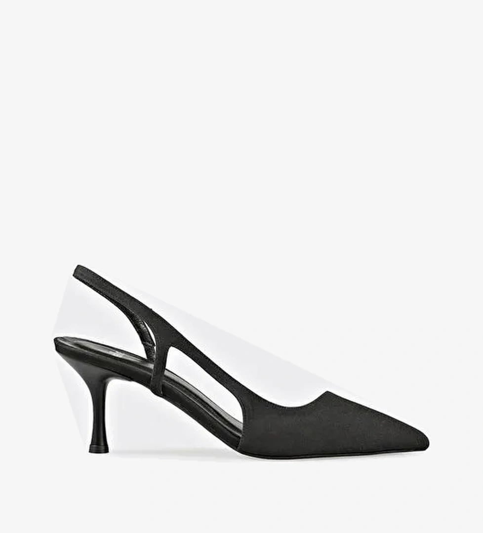 Siyah Kadın Topuklu Ayakkabı - Görsel 1