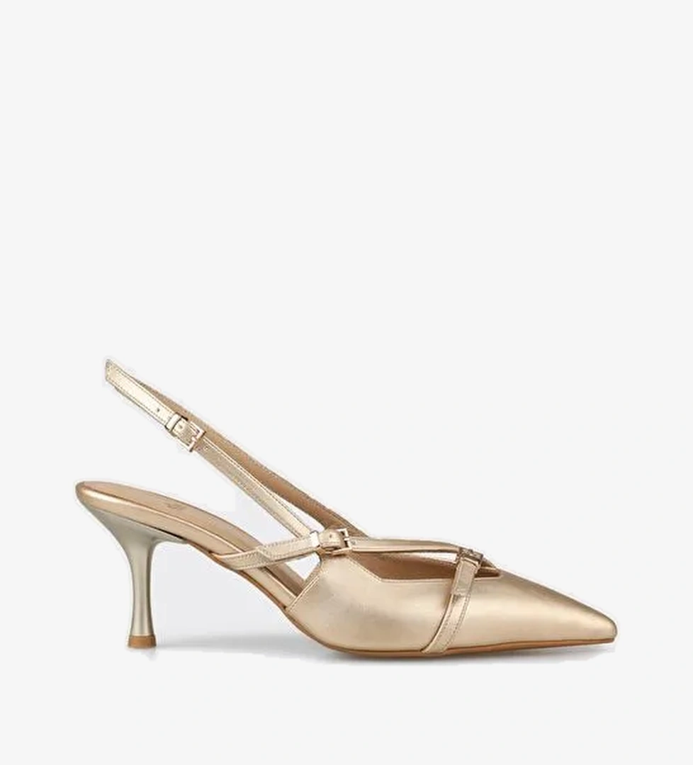 Gold Kadın Topuklu Ayakkabı - Görsel 1