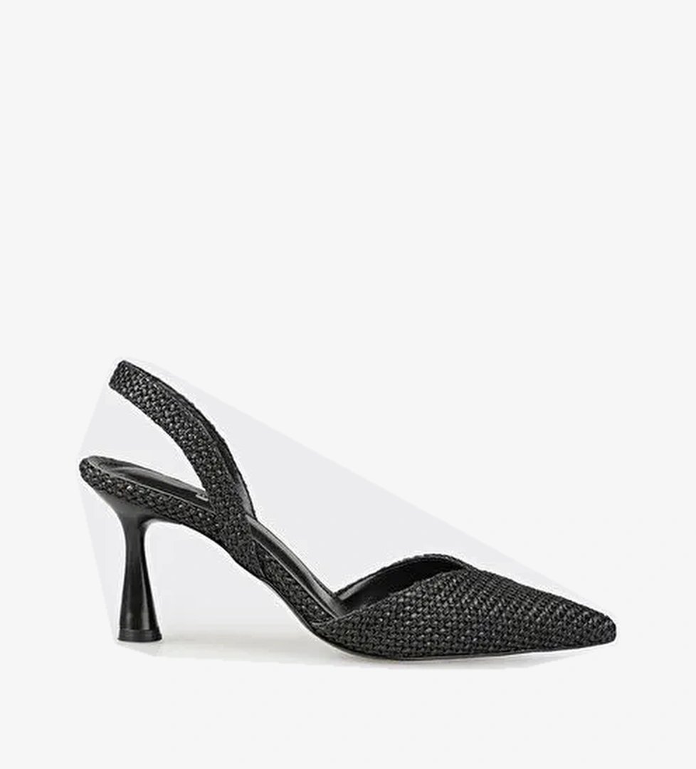 Siyah Kadın Topuklu Ayakkabı - Görsel 1