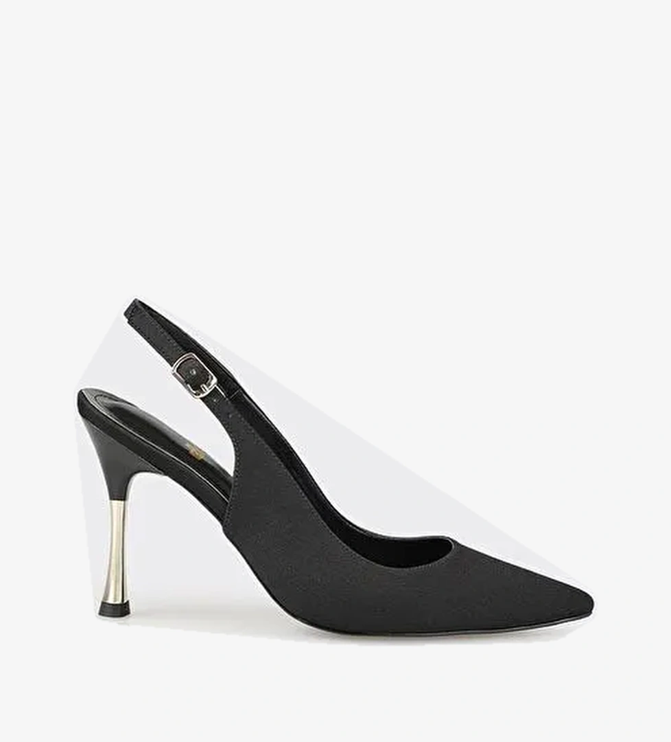 Siyah Kadın Topuklu Ayakkabı - Görsel 1