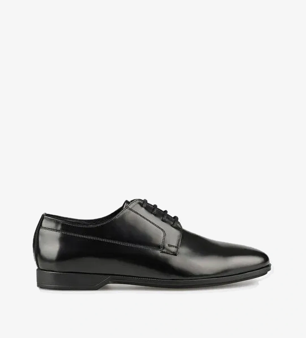 Siyah Deri Erkek Klasik Ayakkabı - Görsel 1