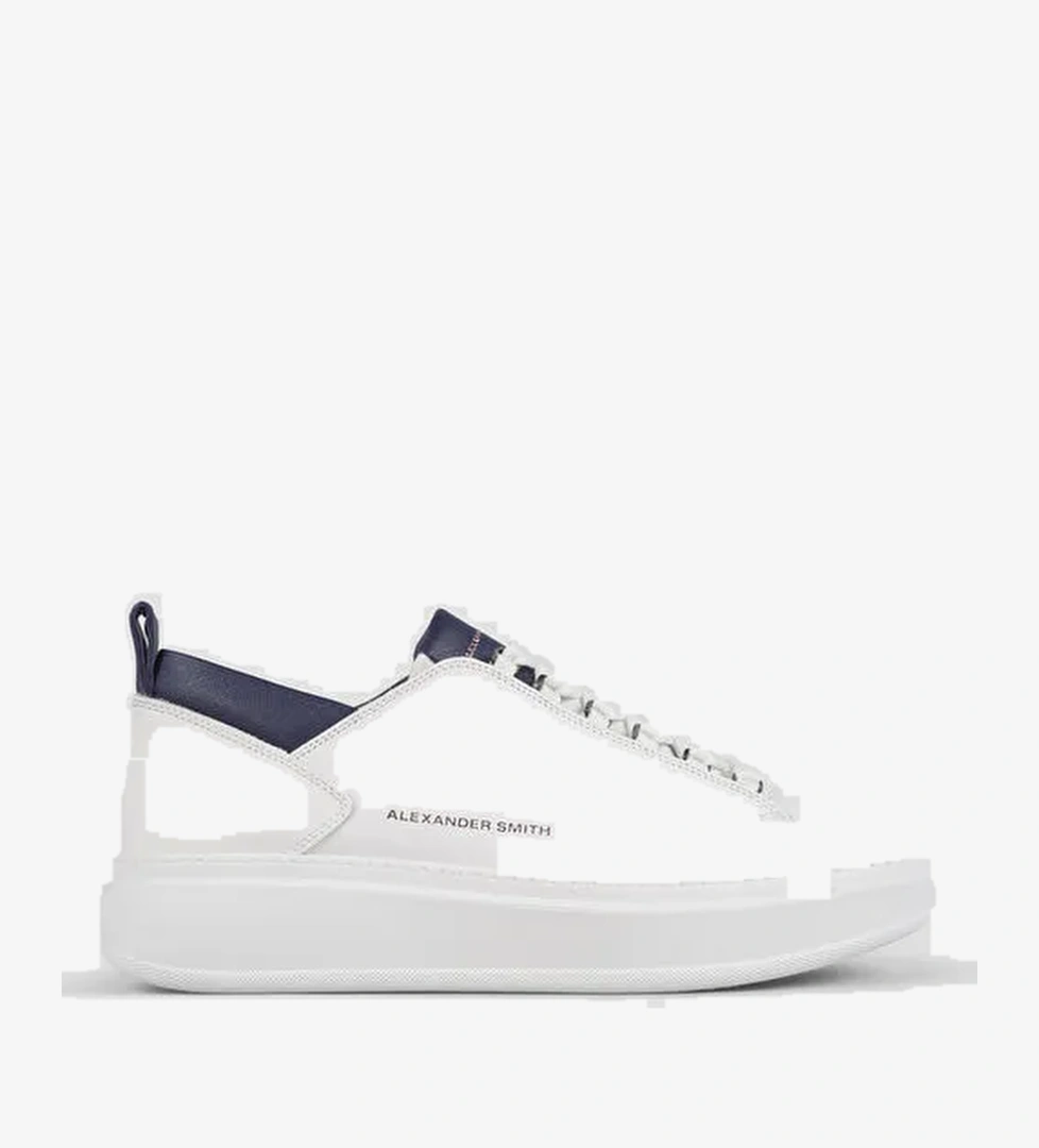 Alexander Smith Beyaz Erkek Deri Sneaker WEMBLEY