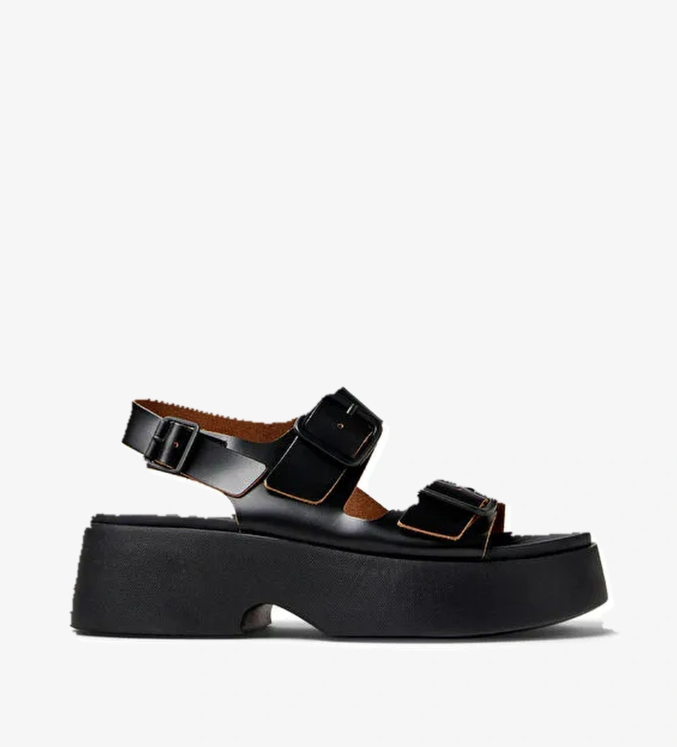 Camper Siyah Kadın Deri Sandalet K201712-001 - Görsel 1