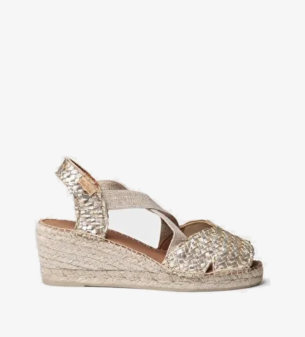 Toni Pons Platin Kadın Deri Sandalet 1TONW2025100 - Görsel 1