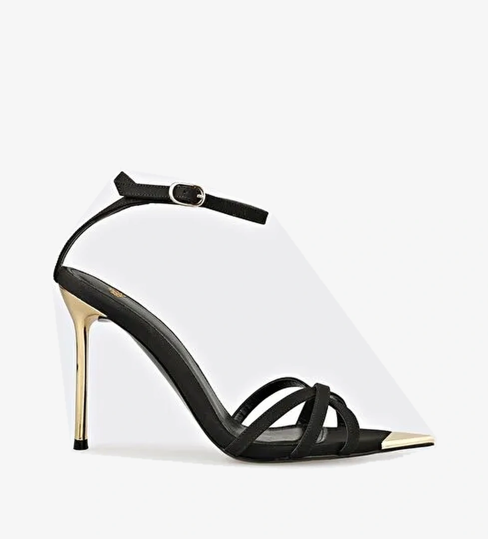 Siyah Kadın Topuklu Ayakkabı - Görsel 1