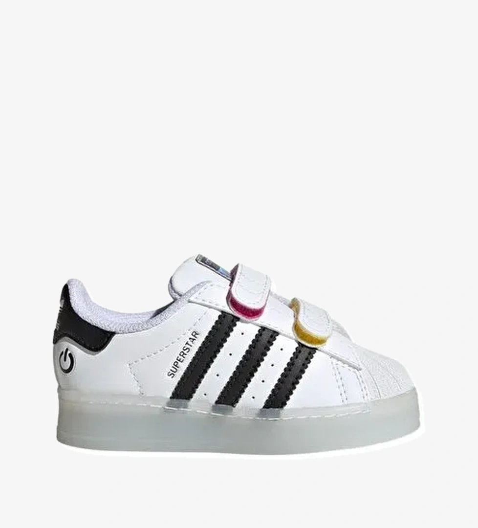 adidas Beyaz Bebek Sneaker SUPERSTAR LED LIGHTS CF I JI0508 - Görsel 1