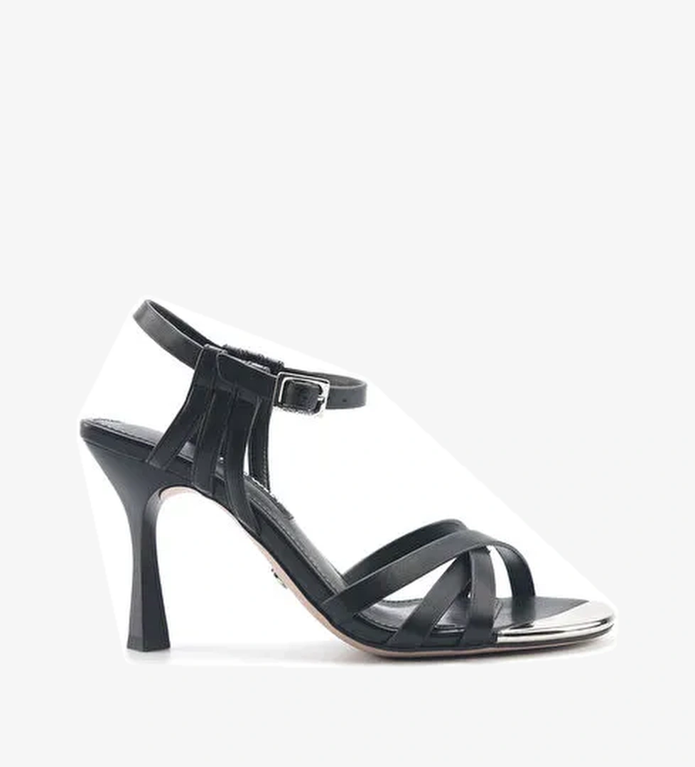 MARLAN 5FX Siyah Kadın Topuklu Sandalet - Görsel 1