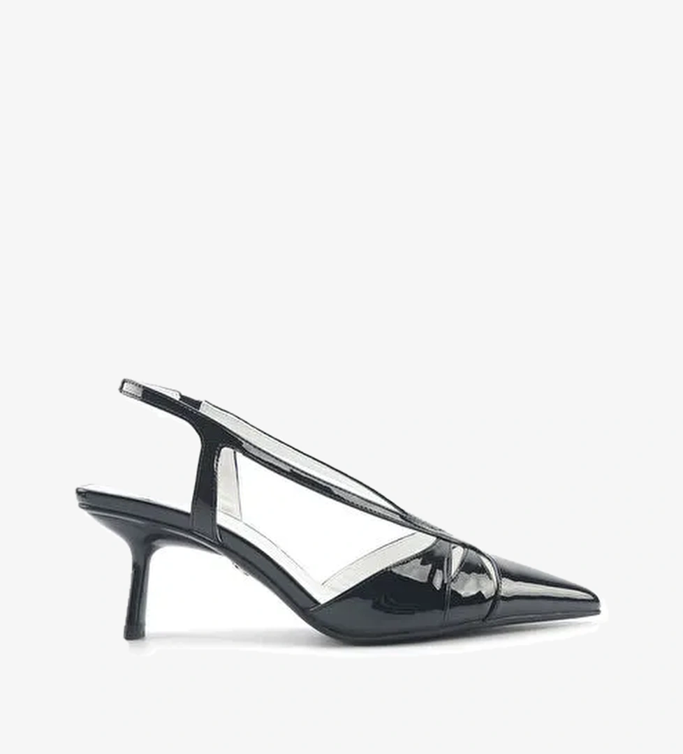 TUNMERA 5FX Siyah Kadın Topuklu Ayakkabı - Görsel 1