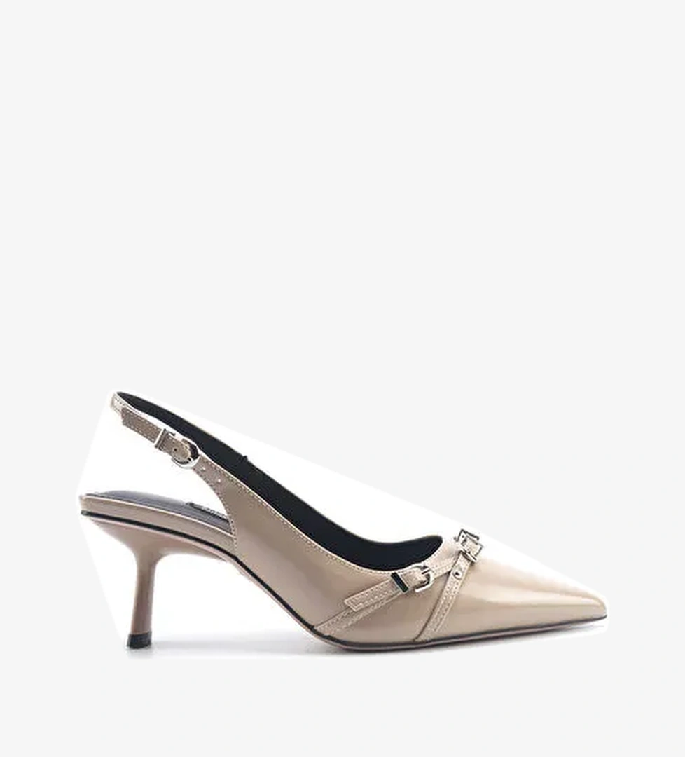 THERESE 5FX Krem Kadın Topuklu Ayakkabı - Görsel 1