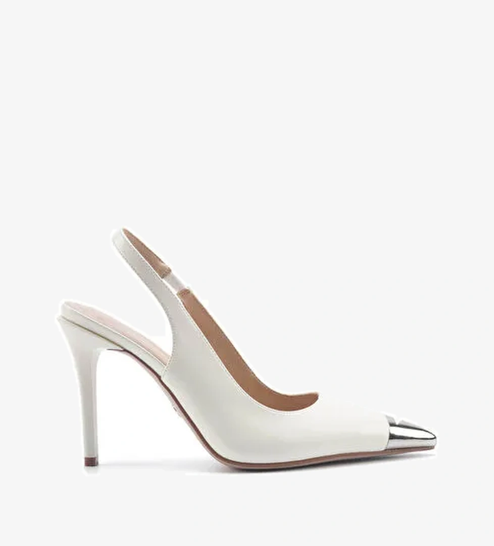 DAISI 5FX Krem Kadın Topuklu Ayakkabı - Görsel 1