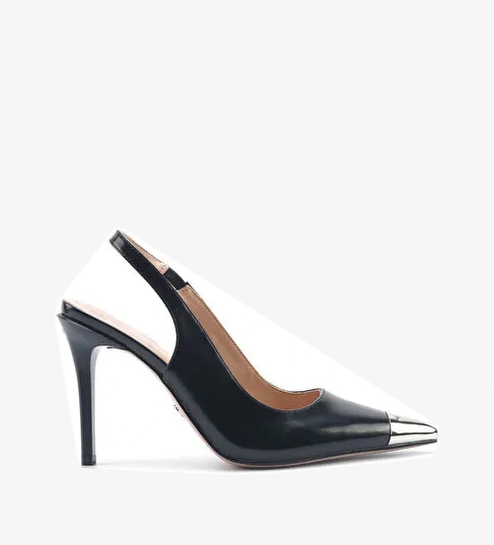 DAISI 5FX Siyah Kadın Topuklu Ayakkabı - Görsel 1