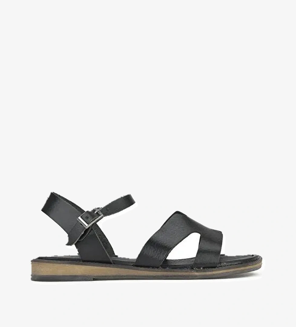 Ziya, Kadın Hakiki Deri Sandalet 1511010Z436 Siyah - Görsel 1