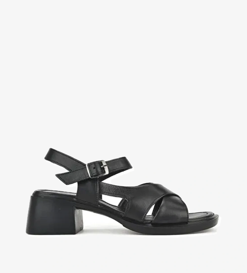 Ziya, Kadın Hakiki Deri Topuklu Sandalet 151992Z8002 Siyah - Görsel 1