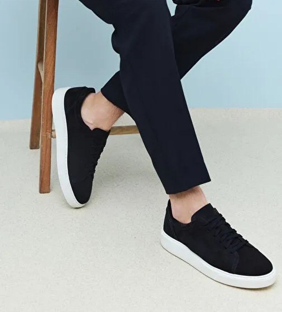 Ziya, Erkek Hakiki Deri Sneaker 1511026Z8952 Lacivert - Görsel 1