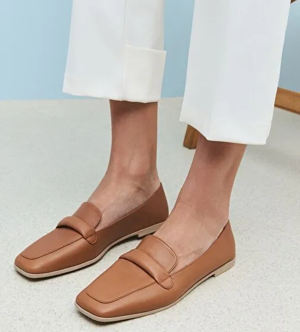 Ziya, Hakiki Deri Kadın Ayakkabı 1511044Z202 Taba - Görsel 1