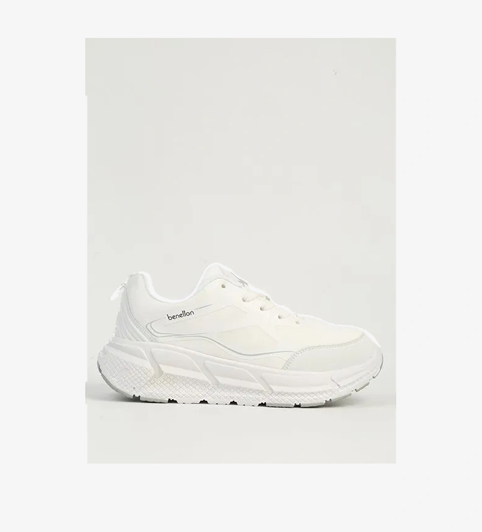 Benetton Beyaz Kadın Spor Ayakkabı İTHAL BNI-11500 - Görsel 1