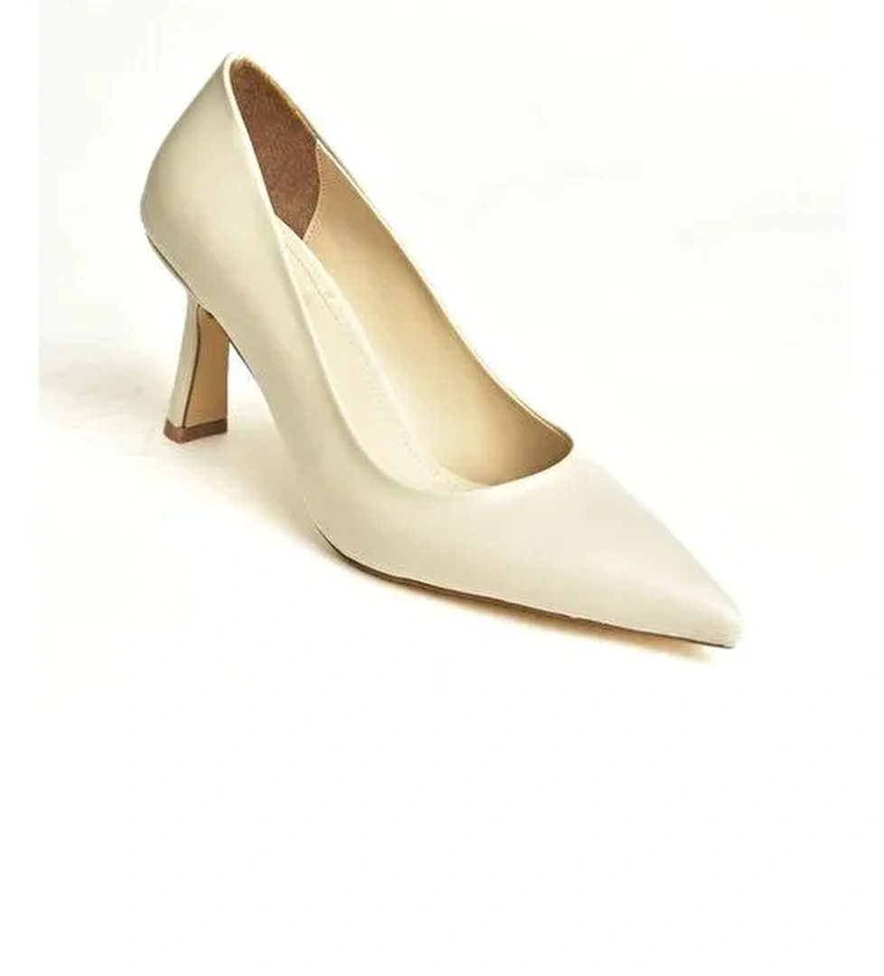 U820720009 Ten Kalın Topuklu Kadın Ayakkabı - Görsel 1