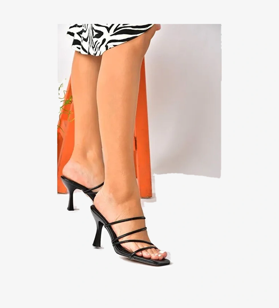 Siyah Kalın Topuklu Kadın Ayakkabı P590033909 - Görsel 1