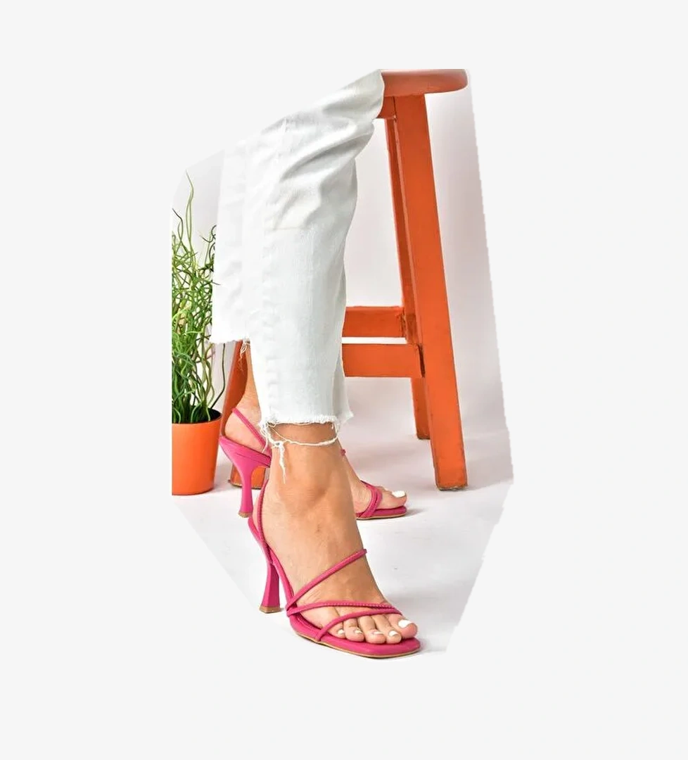 Fuşya Kalın Topuklu Kadın Ayakkabı P590033909 - Görsel 1