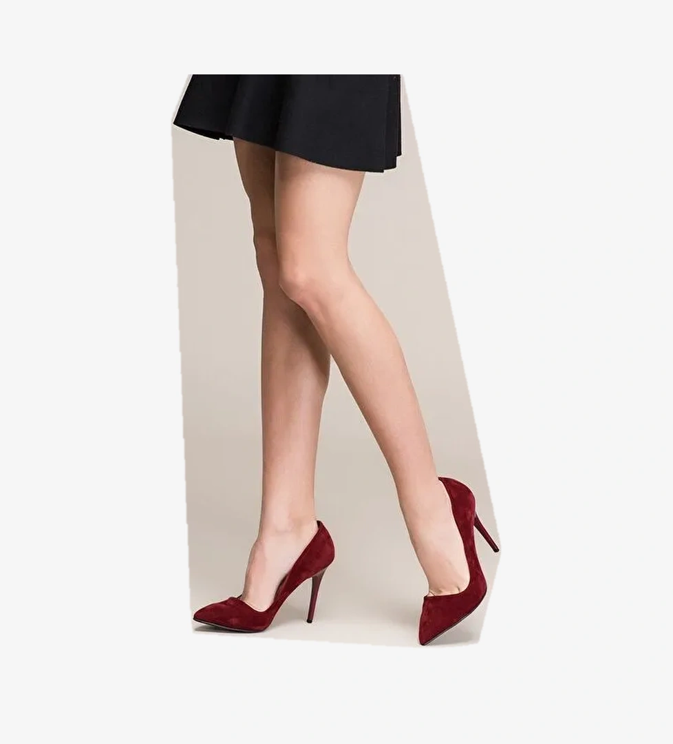 Bordo Kadın Topuklu Ayakkabı 8922151902 - Görsel 1