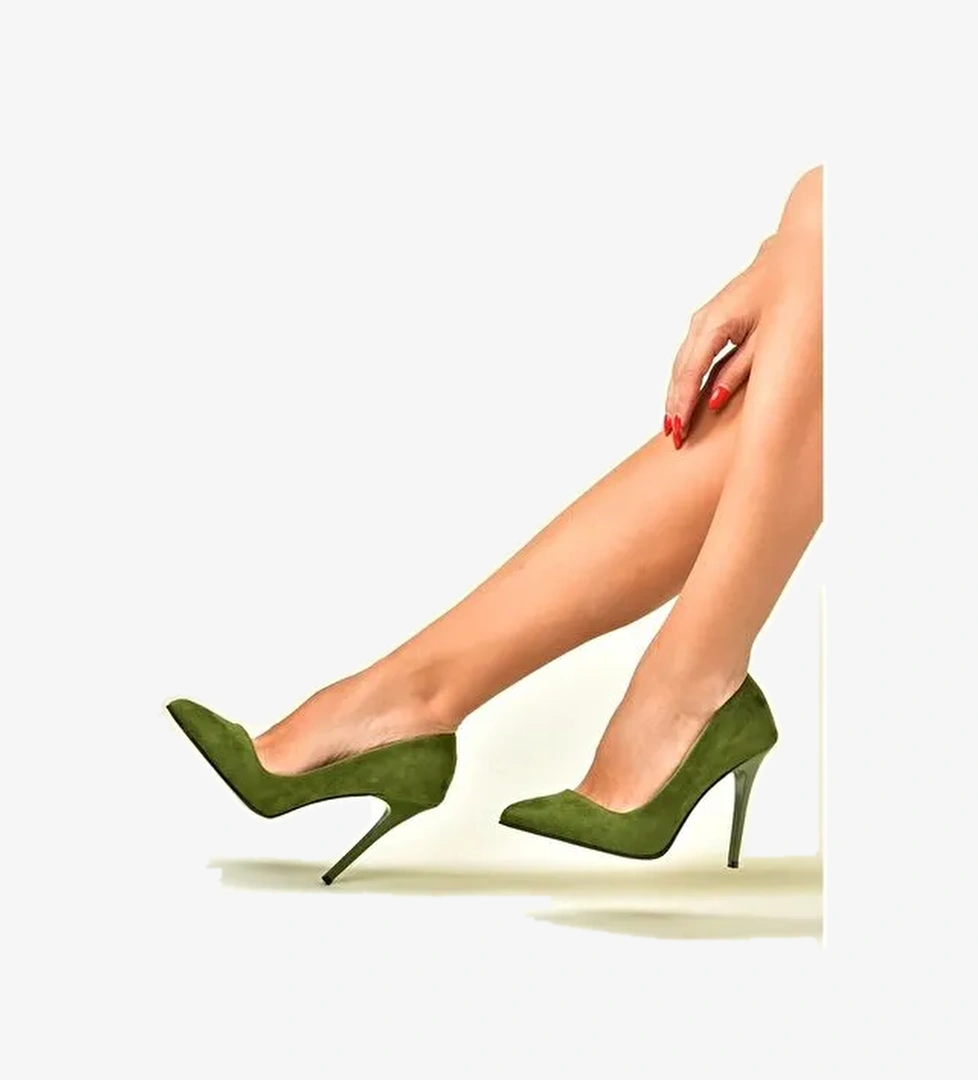 Yeşil Kadın Topuklu Ayakkabı 8922151902 - Görsel 1