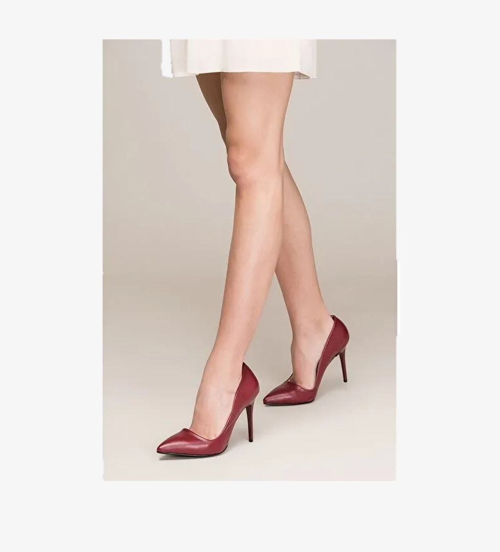 Bordo Kadın Topuklu Ayakkabı 8922151909 - Görsel 1