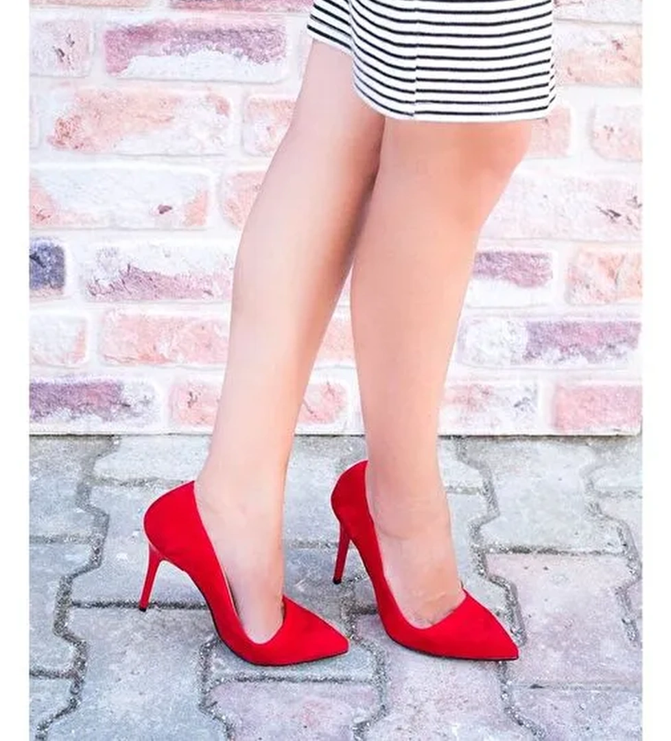 Kırmızı Kadın Topuklu Ayakkabı 8922151902 - Görsel 1