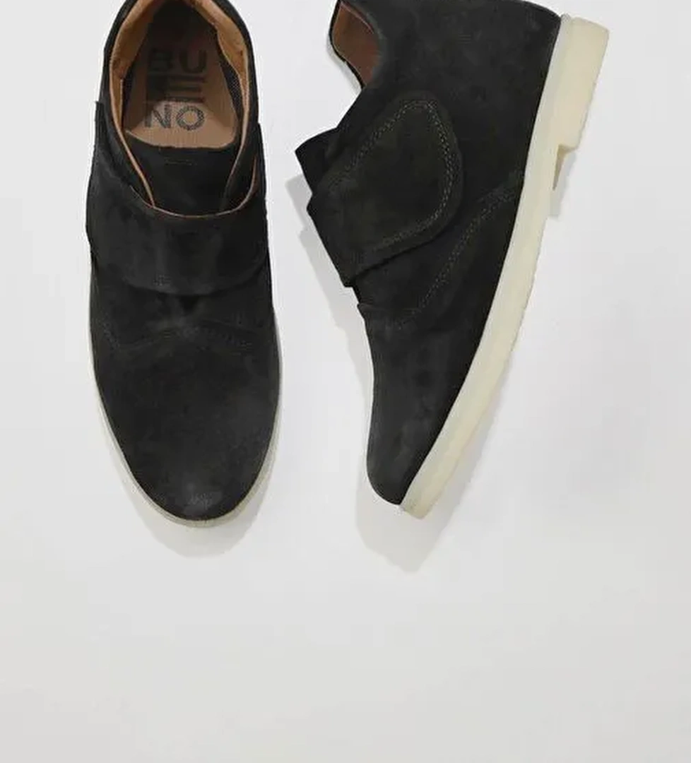 Bueno Shoes Siyah Süet Kadın Düz Bot 01wt3312 - Görsel 1