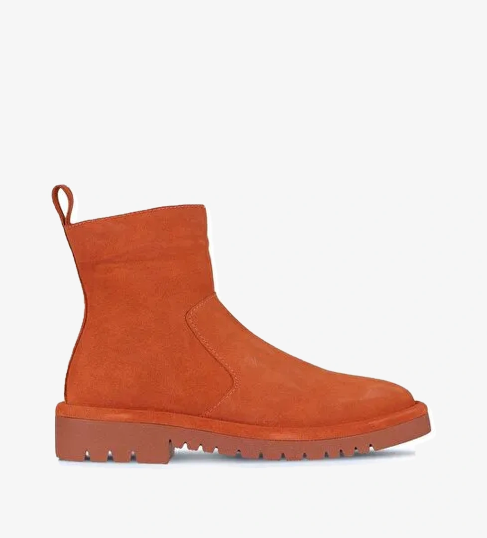 Bueno Shoes Kiremit Süet Kadın Düz Bot 01wz6700 - Görsel 1