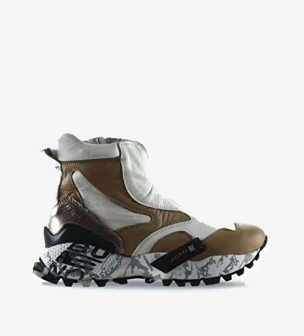 Bueno Shoes Vizon Deri Kadın Spor Bot 01wr2108 - Görsel 1