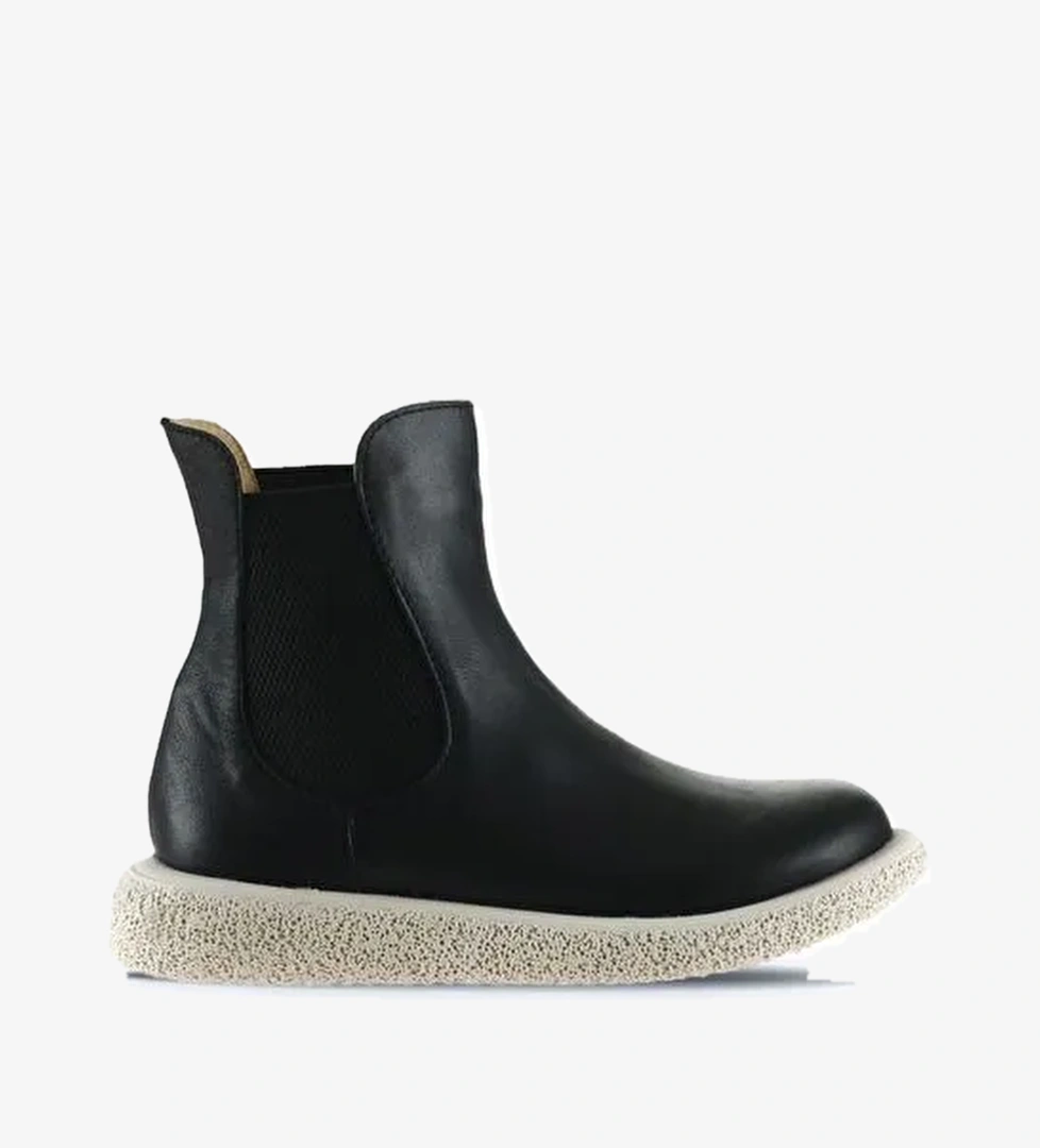 Bueno Shoes Siyah Deri Kadın Düz Bot 01wu8905 - Görsel 1