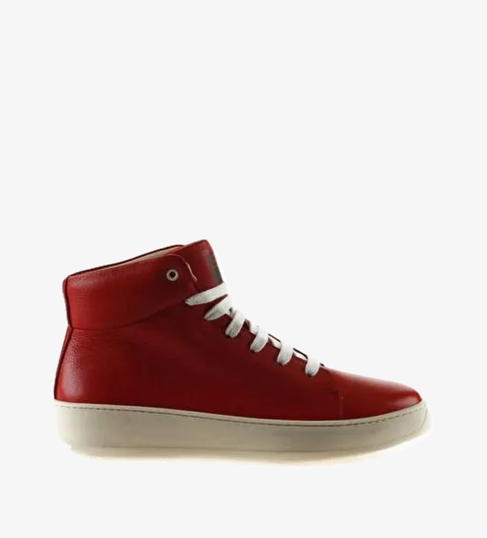 Bueno Shoes Kırmızı Deri Erkek Spor Bot 01ms12402 - Görsel 1