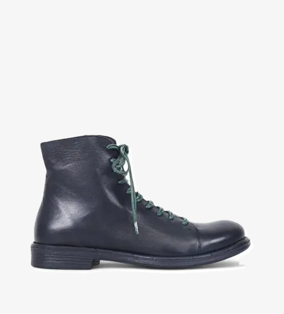 Bueno Shoes Yeşil Deri Kadın Düz Bot 01wr3701 - Görsel 1