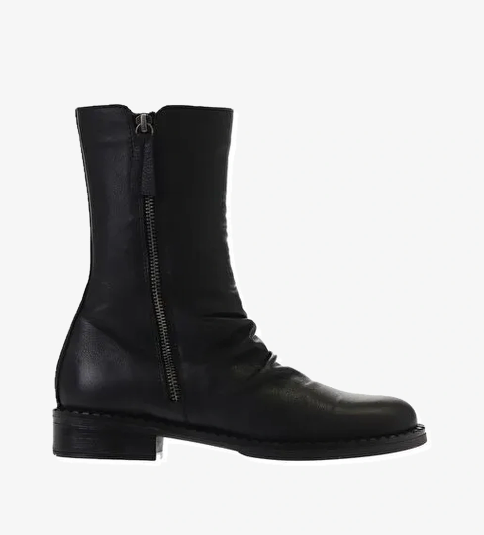 Bueno Shoes Siyah Deri Kadın Düz Bot 01wv6009 - Görsel 1